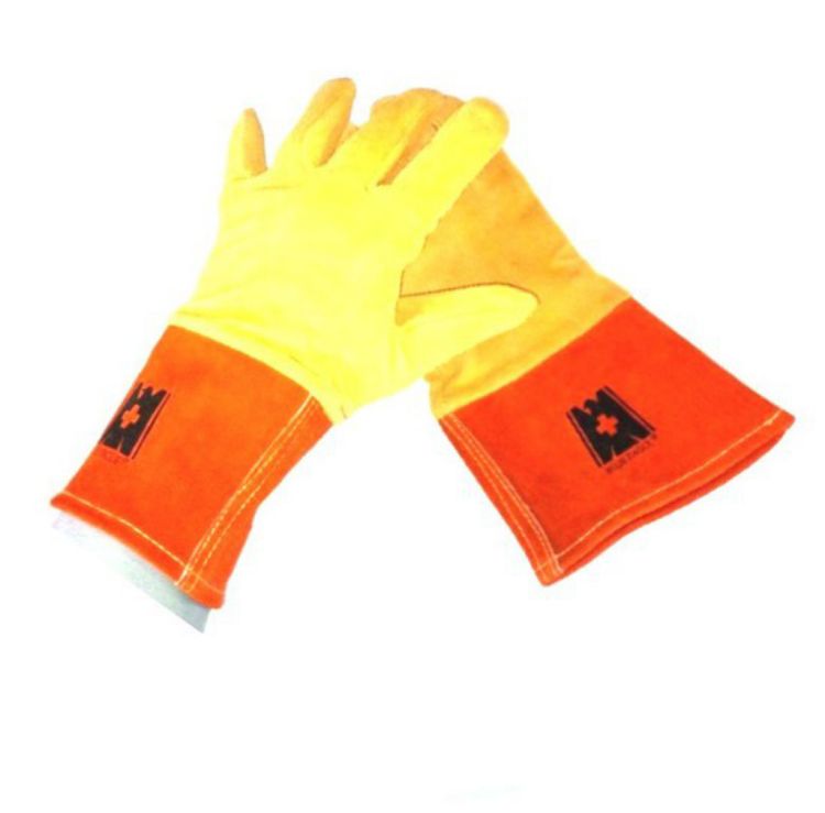 Deer Skin Leather TIG Welding Gloves Orange/Yellow