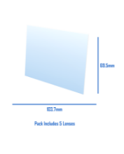 Weldtech Inside Lens 103.7x69.5mm 5Pk