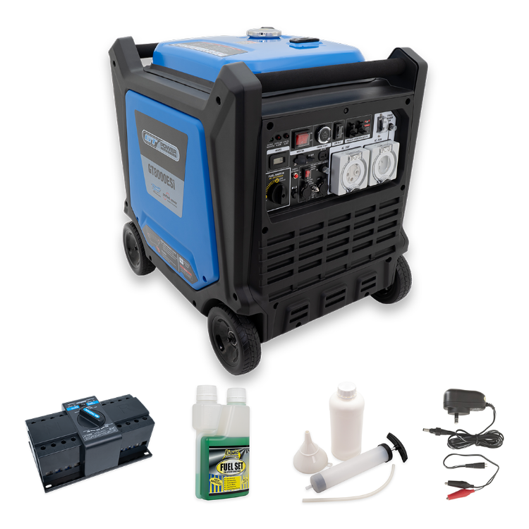 GT Power GT8000ESiATS 8000W/10kVA Inverter Generator Solar Backup Package